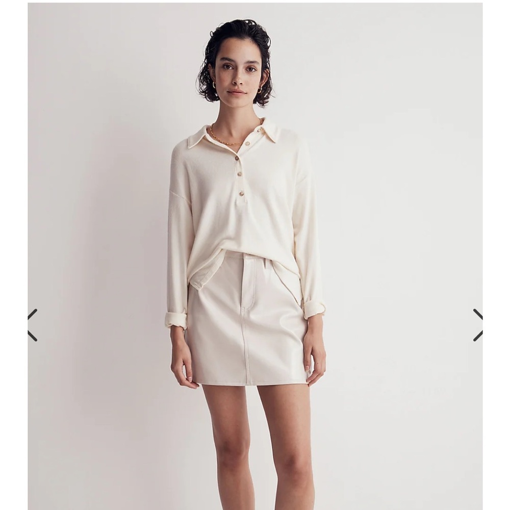 Faux Leather Mini Skirt NWT